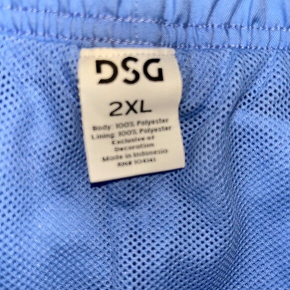 DSG Mens Running Shorts Size 2XL Blue Relaxed Fit 6" Inseam - Picture 6 of 7